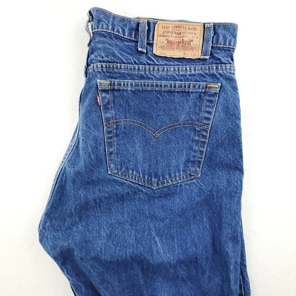 Levi's 505 Vintage Made USA Jeans Tapered Denim Men's 